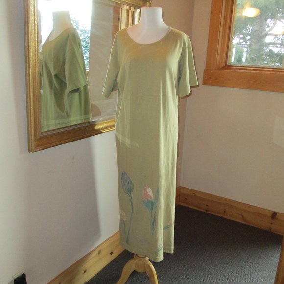 Blue Fish 1999 Straight Dress in Cricket with Long Steel Pony Painted Modal Vest - Picture 6 of 12